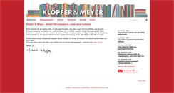 Desktop Screenshot of kloepfer-meyer.de